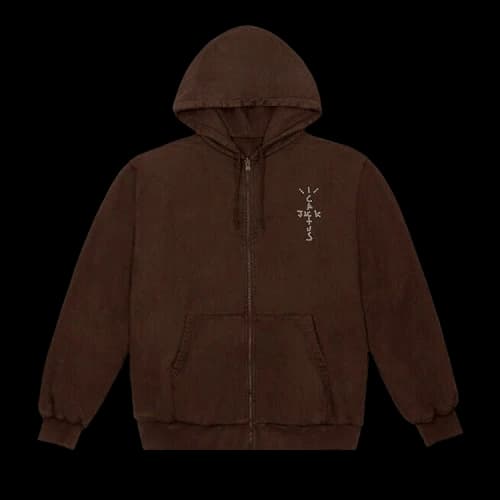 Cactus Jack by Travis Scott YUP! Zip Hoodie 'Brown'