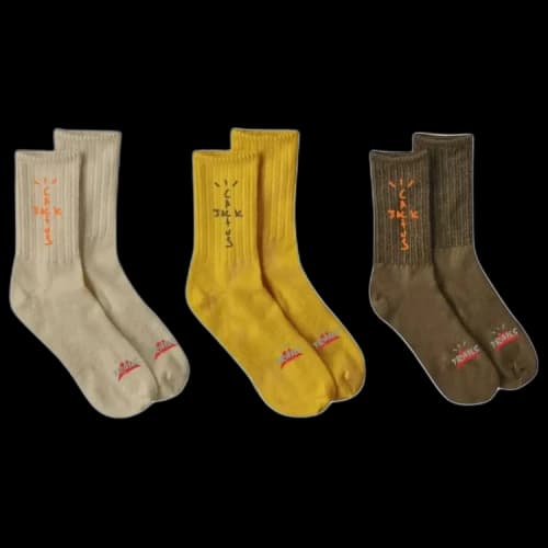Cactus Jack by Travis Scott Cactus Trails Hiking Socks Pack 'Brown/Gold/Dark Cream'