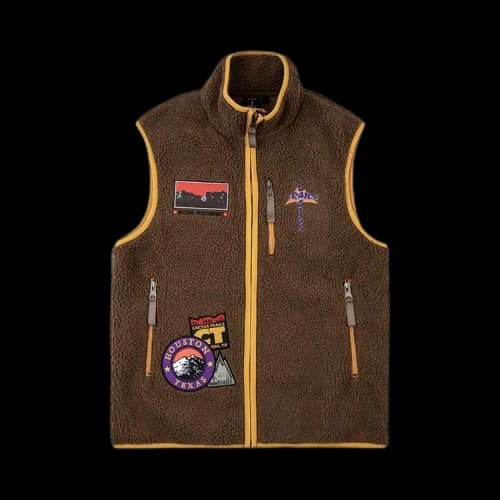 Cactus Jack by Travis Scott Cactus Trails Full-Zip Sherpa Vest 'Brown'