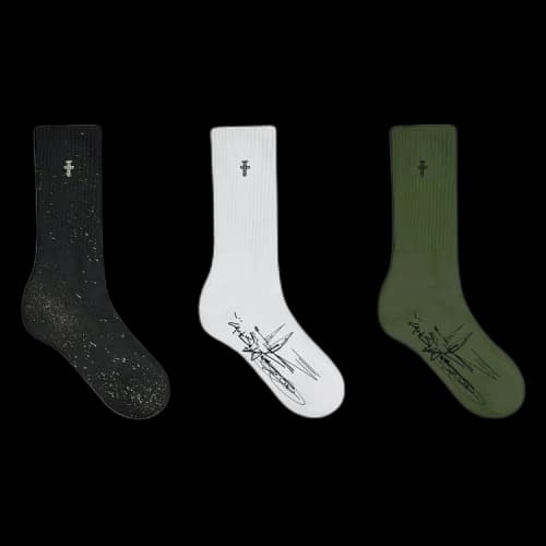 Cactus Jack by Travis Scott Splatter Socks 'Multicolor'