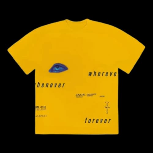 Travis Scott Digital Eye I T-shirt 'Yellow'