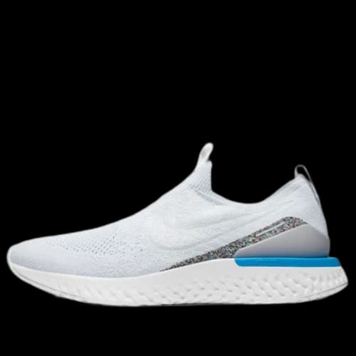 Nike Epic Phantom React Flyknit Sports Shoes White/Blue