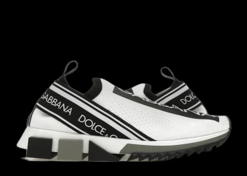Dolce & Gabbana Sorrento Slip On White Black (Women's)