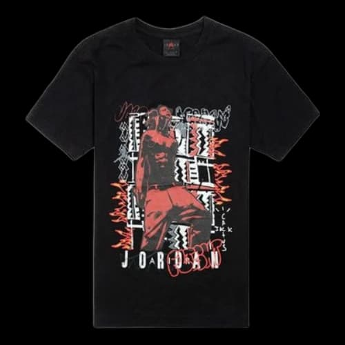 Air Jordan x Travis Scott Joint Houston Rapper T-Shirt 'Black'