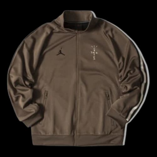 Air Jordan x Travis Scott Track Crossover logo Sports Jacket Asia Sizing 'Brown'
