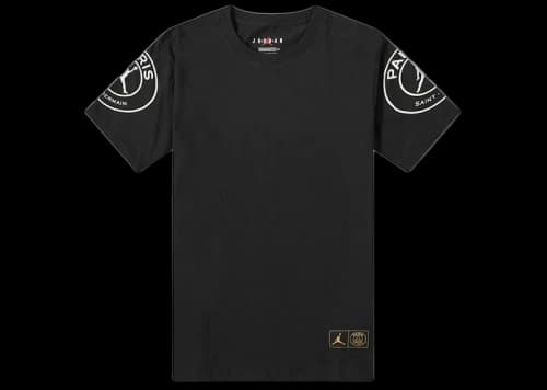 Jordan x Paris Saint-Germain PSG Logo Tee Black