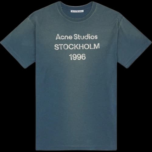 Acne Studios Logo Printed Crewneck T Shirt