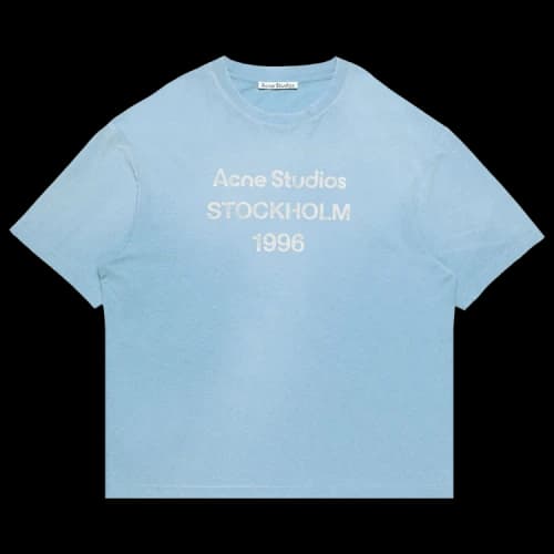 Acne Studios Sprayed Logo T-Shirt 'Cornflower Blue'