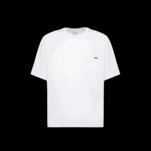 Acne Studios Pocket Logo T-Shirt Optic White