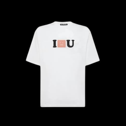 Acne Studios Printed T-Shirt Optic White