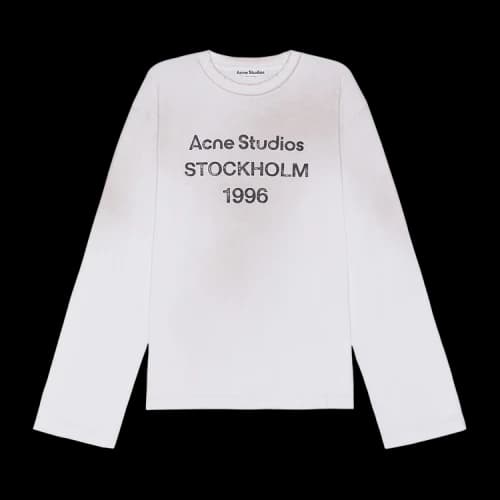 Acne Studios Crew Neck Long-Sleeve T-Shirt 'Off White'