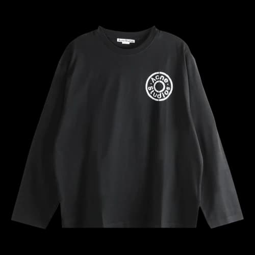 Acne Studios Long-Sleeve Crew Neck T-Shirt 'Black'
