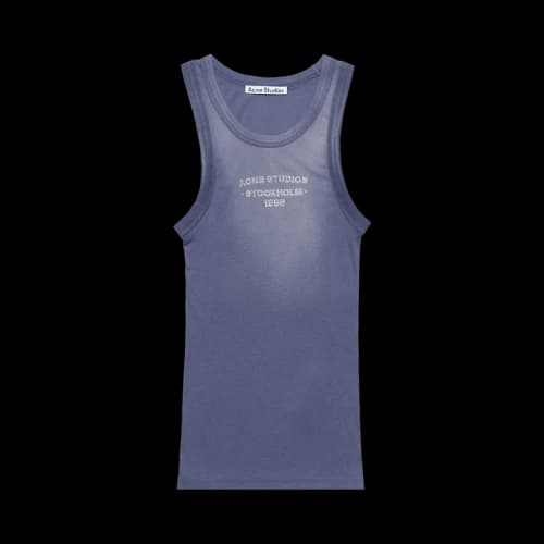 Acne Studios Sleeveless Round Neck Top 'Navy'