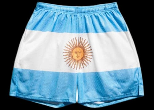 Chalk Line Argentina Flag Retro Shorts Blue/White