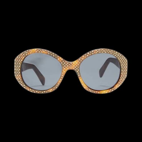 CELINE Oval Sunglasses 'Brown'