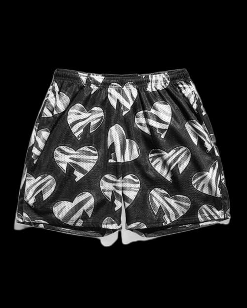 Chalk Line HBK Badd Blood Retro Entrance Shorts Black/White