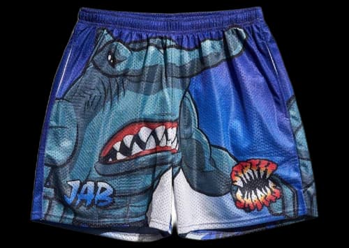 Chalk Line Street Sharks Jab Retro Shorts Blue/Blue