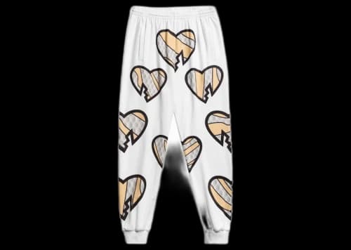 Chalk Line HBK WrestleMania 12 Entrance Pants White/Grey