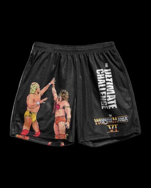 Chalk Line WrestleMania 6 Retro Shorts Black/Multi