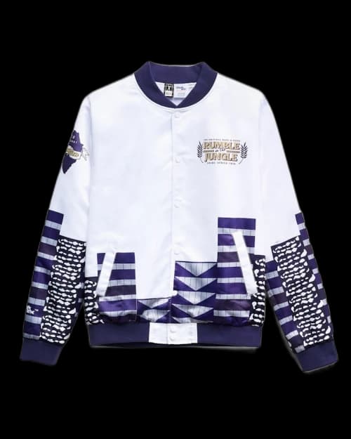 Chalk Line Muhammad Ali Rumble in the Jungle Satin Jacket Multi