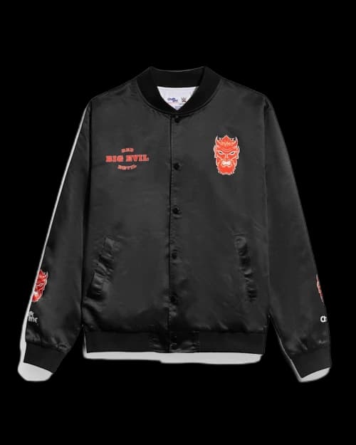 Chalk Line Undertaker Big Evil Red Devil Satin Jacket Black/Red