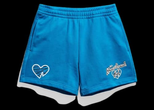 Chalk Line Shawn Michaels HBK Blue Logo Fleece (5.5 inch inseam) Shorts Blue