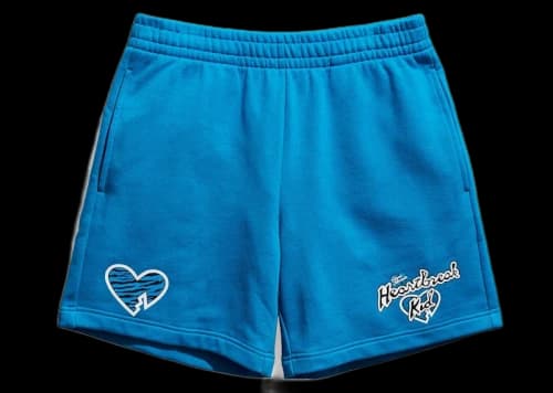 Chalk Line Shawn Michaels HBK Blue Logo Fleece (7 inch inseam) Shorts Blue