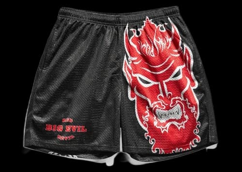 Chalk Line Undertaker Big Evil Red Devil OS Retro Shorts Black/Red