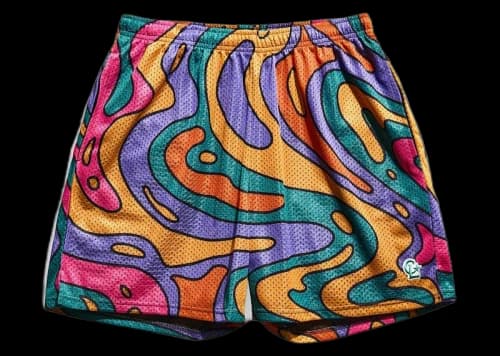 Chalk Line Psychedelic Retro Shorts Multi