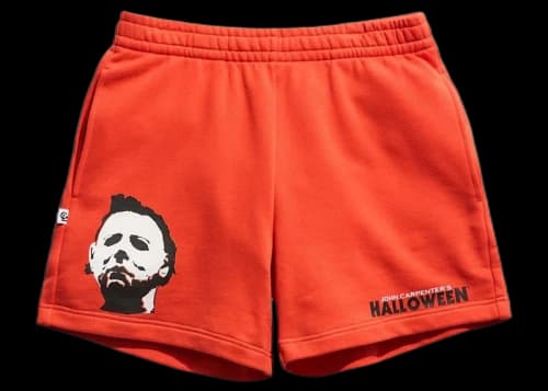 Chalk Line Halloween Michael Myers Orange Fleece (5.5 Inch Inseam) Shorts Orange