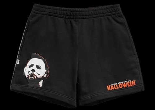 Chalk Line Halloween Michael Myers Black Fleece (5.5 Inch Inseam) Shorts Black