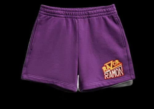 Chalk Line Razor Ramon Purple Fleece (5.5 inch inseam) Shorts Purple