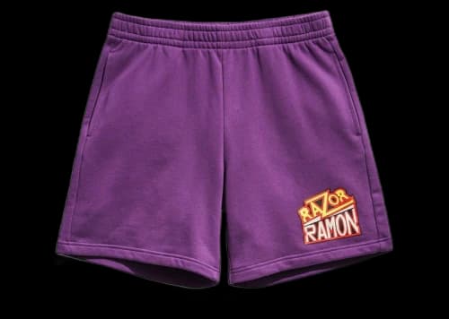 Chalk Line Razor Ramon Purple Fleece (7 inch inseam) Shorts Purple