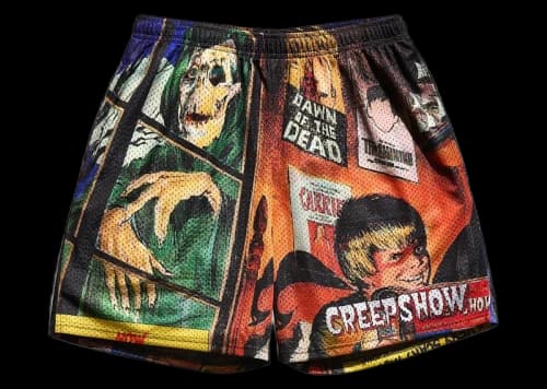 Chalk Line Creepshow Comic Covers Retro Shorts Multi