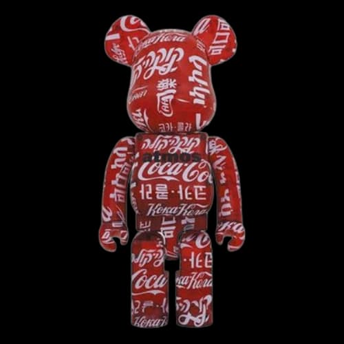 Bearbrick atmos x Coca-Cola x BE@RBRICK Coca Cola Transparent Red 1000%