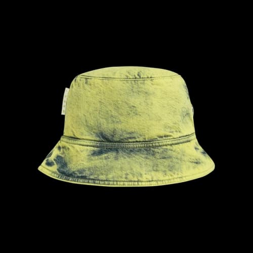 Marni Acid Wash Denim Bucket Hat 'Curry Yellow'