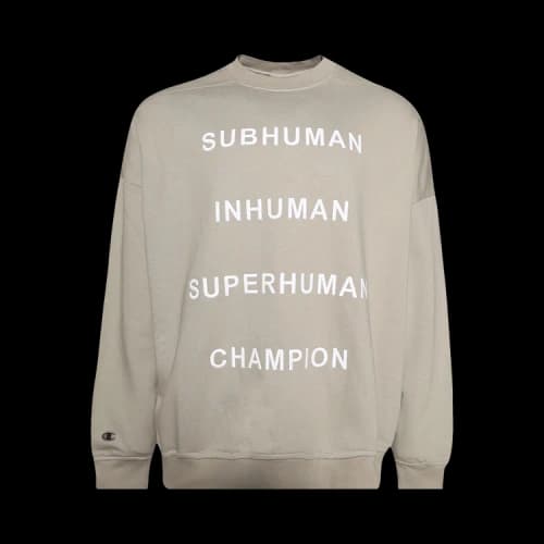 Rick Owens x Champion Jumbo Sweatshirt 'Pearl'