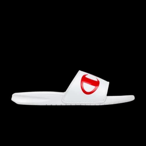 Champion Script Logo Split Slide 'White Multi' (Women's)