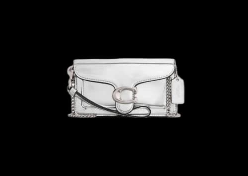Coach Tabby Crossbody Wristlet Silver/Silver