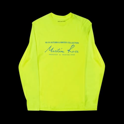 Martine Rose Classic Logo Long-Sleeve T-Shirt 'Green'