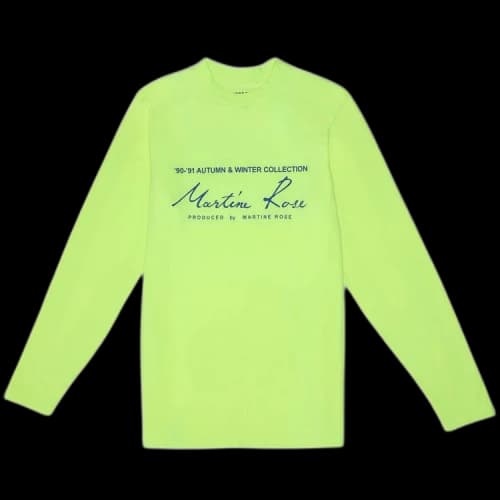 Martine Rose Classic Logo Long-Sleeve T-Shirt 'Fluoro'