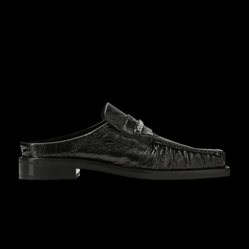 Martine Rose Square Toe Mule 'Black'