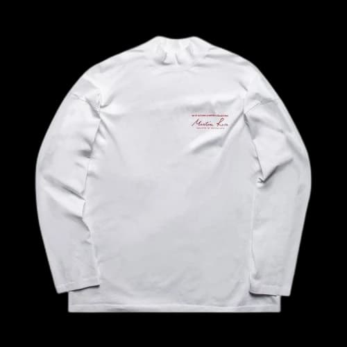 Martine Rose Funnel Neck T-Shirt 'White'