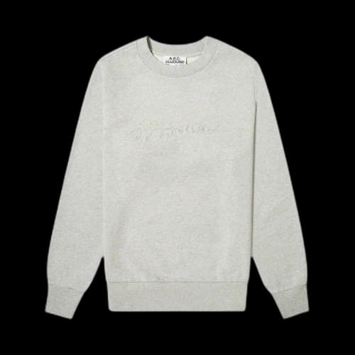 A.P.C. x JJJJound Justin Sweater 'Pale Heather Grey'