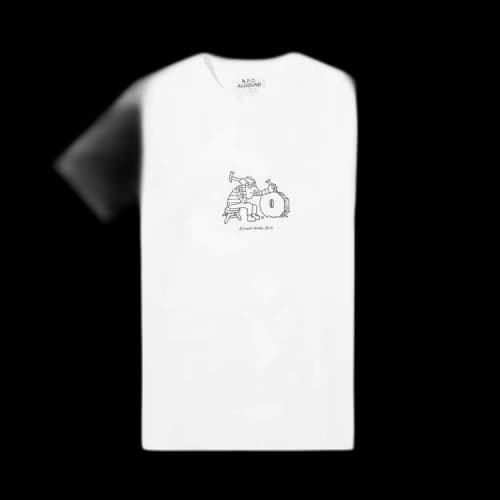 A.P.C. x JJJJound Rough T-Shirt 'White'