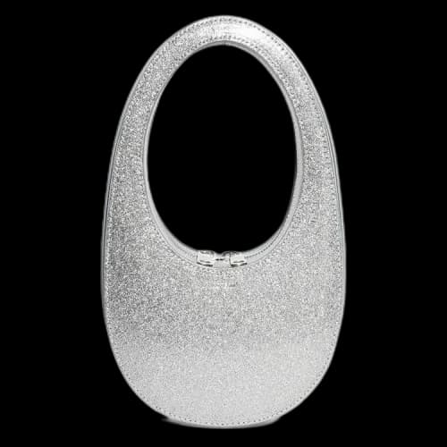 Coperni Glitter Mini Swipe Bag 'Silver'