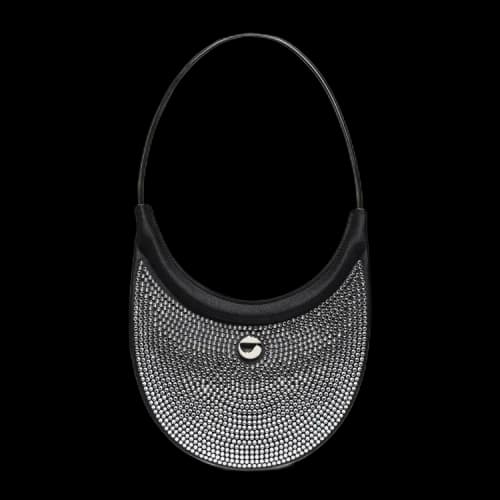 Coperni Crystal Embellished Ring Swipe Bag 'Black'