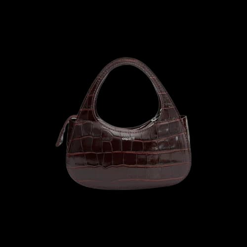 Coperni Croco Micro Baguette Bag Swipe 'Brown'