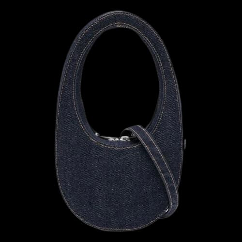 Coperni Denim Crossbody Mini Swipe Bag 'Navy'
