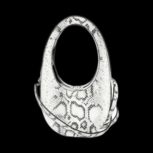 Coperni Snake Print Crossbody Mini Swipe Bag 'White/Grey'